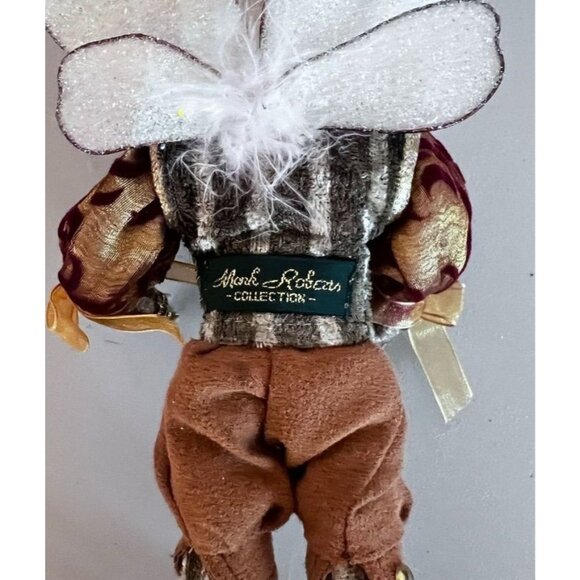 Mark Roberts Fairy Elf Graduate Books Glasses 10" Brown Gold Wings Graduationcor - Picture 5 of 6